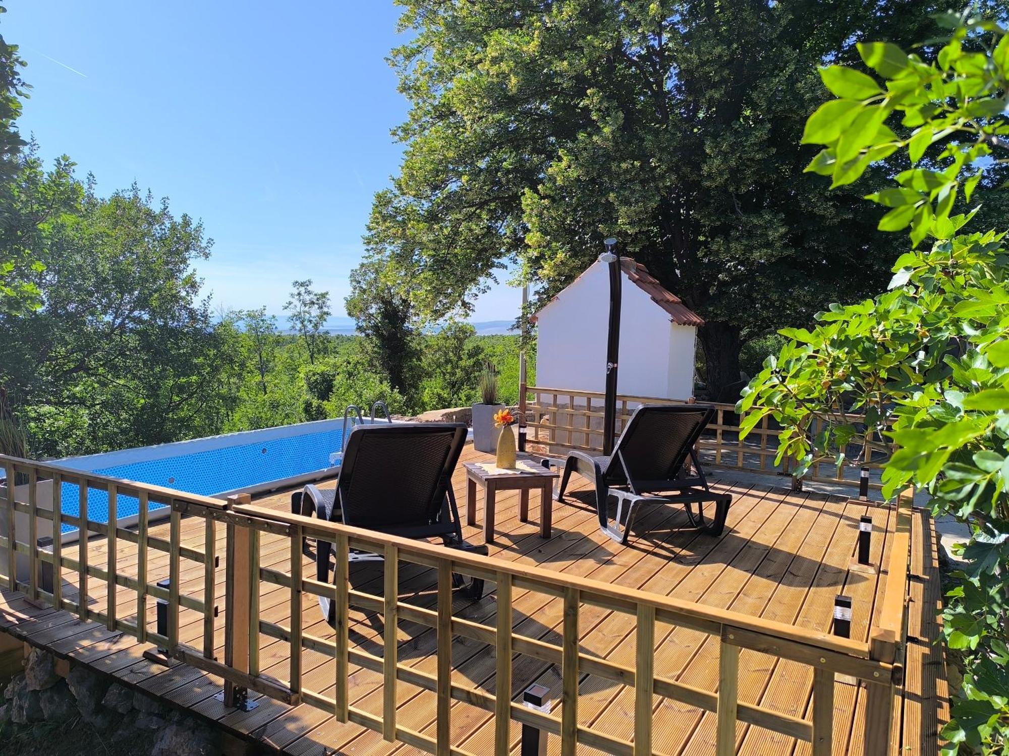Holiday Home Lucija "" Private House With Pool "" Jablanac Luaran gambar