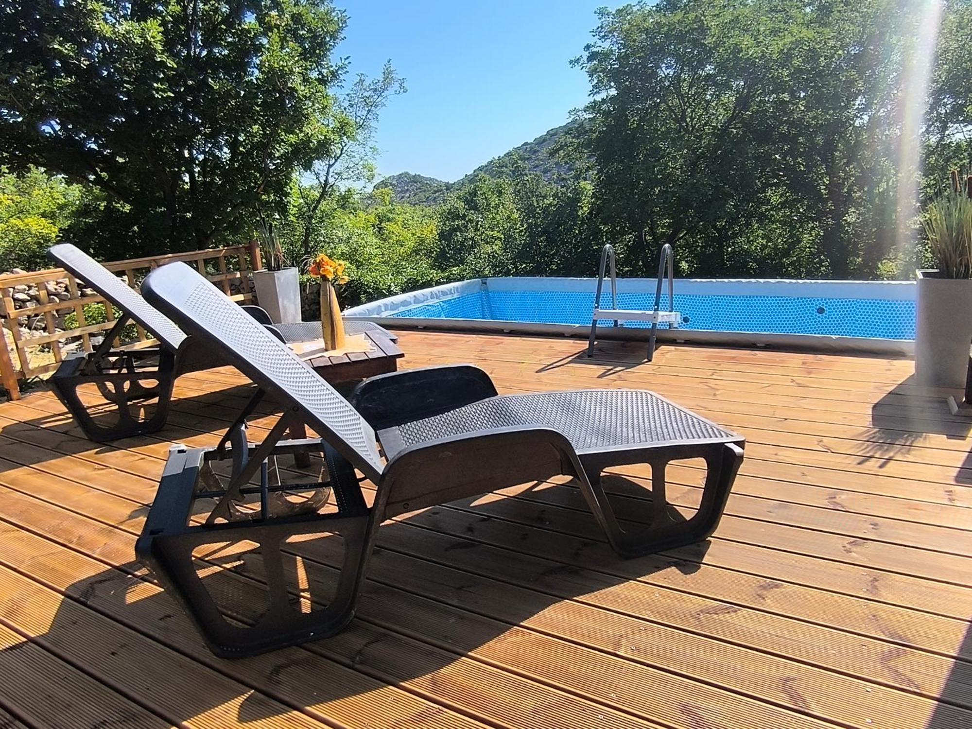 Holiday Home Lucija "" Private House With Pool "" Jablanac Luaran gambar